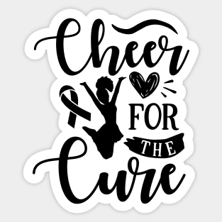 Cheer for the cure! Sticker